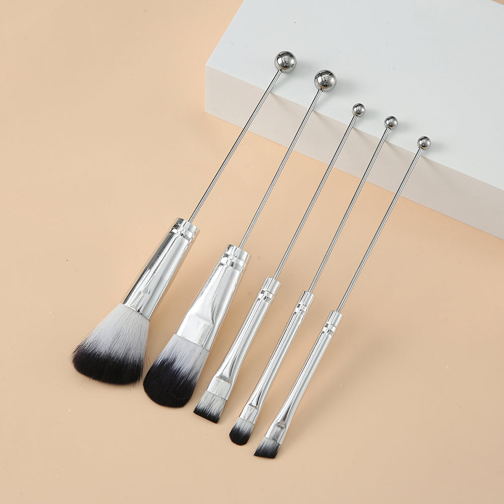 Wholesale Beadable Metal DIY Makeup Brush Set